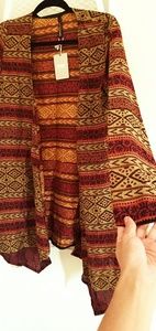 Open front cotton shirt